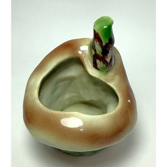 Vintage Pixie Elf Pipe Sitting Under Mushroom House Pottery Planter MCM Kitsch - Picture 3 of 9